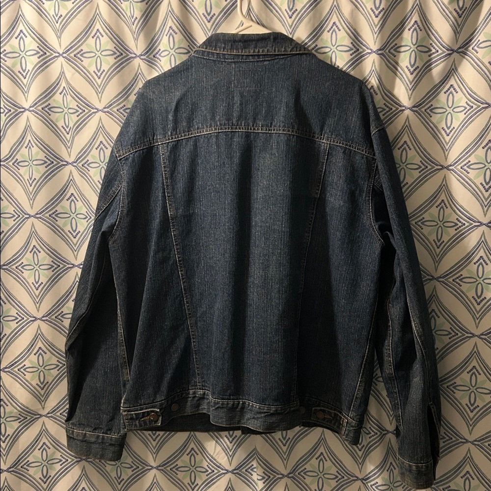 Wrangler Dark Blue Denim Jacket/C.E.Schmidt Workwear Denim Indoor/Outdoor - Picture 2 of 3